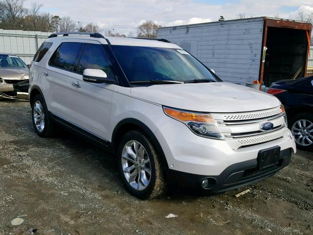 1FM5K8F88DGA30187 - 2013 FORD EXPLORER L WHITE photo 1