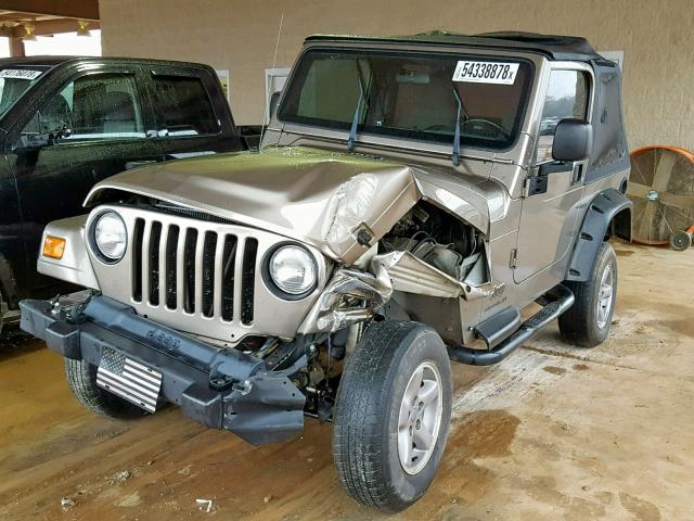 1J4FA49S23P329985 - 2003 JEEP WRANGLER / GOLD photo 2