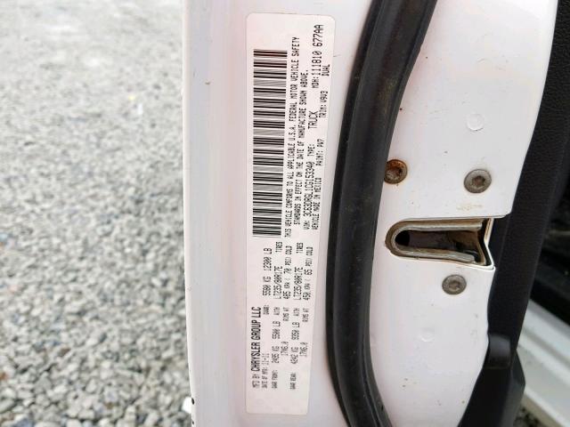 3C63DRGL1CG153340 - 2012 DODGE RAM 3500 S WHITE photo 10