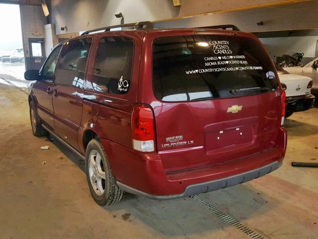 1GNDV23L15D288784 - 2005 CHEVROLET UPLANDER L BURGUNDY photo 3