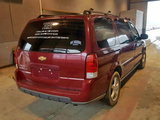 1GNDV23L15D288784 - 2005 CHEVROLET UPLANDER L BURGUNDY photo 4