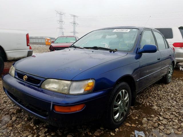 1NXBB02E5TZ406392 - 1996 TOYOTA COROLLA DX BLUE photo 2