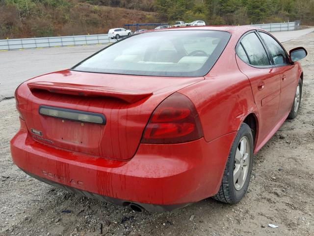 2G2WP552771188113 - 2007 PONTIAC GRAND PRIX წითელი ფოტო 4