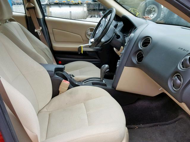 2G2WP552771188113 - 2007 PONTIAC GRAND PRIX წითელი ფოტო 5