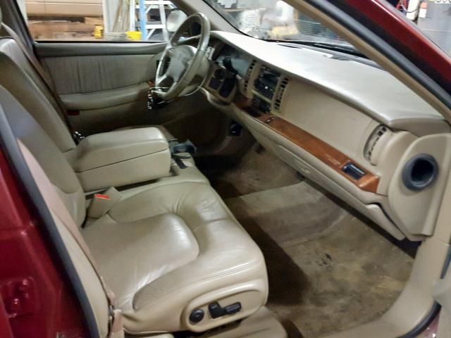 1G4CW54K014200287 - 2001 BUICK PARK AVENU MAROON photo 5