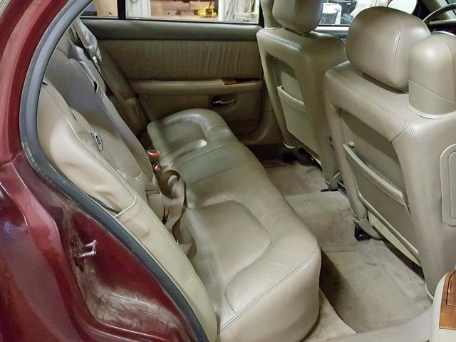 1G4CW54K014200287 - 2001 BUICK PARK AVENU MAROON photo 6