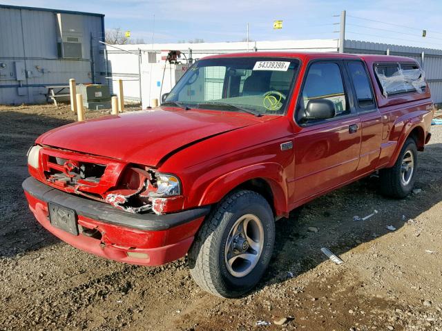 4F4ZR17U31TM11363 - 2001 MAZDA B3000 CAB RED photo 2