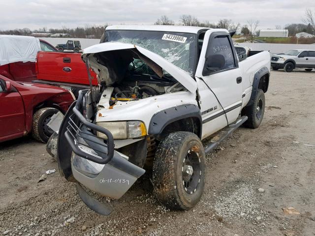 1B7HF13Z11J195748 - 2001 DODGE RAM 1500 WHITE photo 2