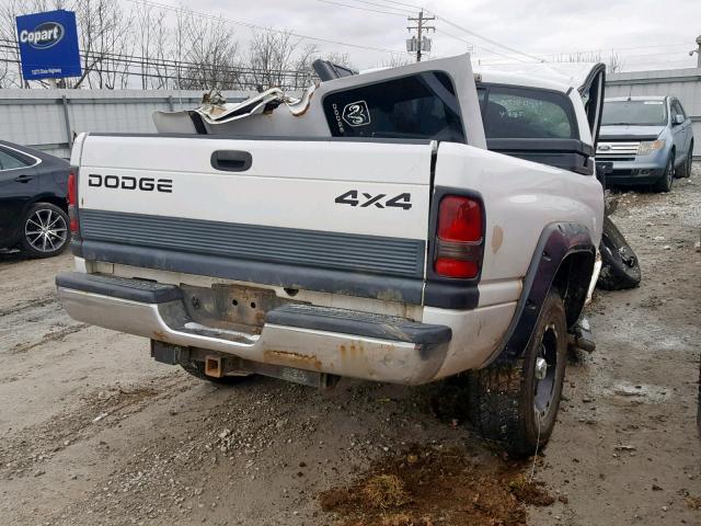 1B7HF13Z11J195748 - 2001 DODGE RAM 1500 WHITE photo 4