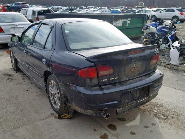 1G1JH52F927413257 - 2002 CHEVROLET CAVALIER L BLACK photo 3