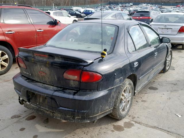 1G1JH52F927413257 - 2002 CHEVROLET CAVALIER L BLACK photo 4