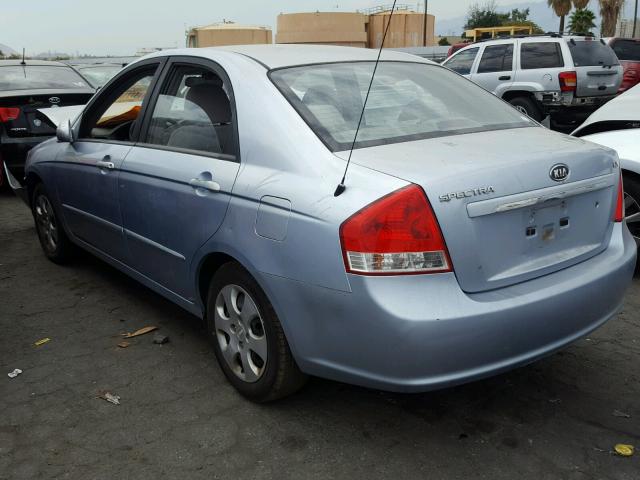 KNAFE122X75487783 - 2007 KIA SPECTRA EX BLUE photo 3