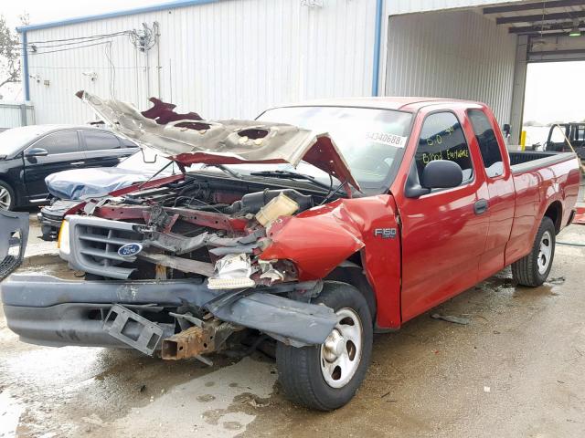 2FTRX17244CA99758 - 2004 FORD F-150 HERI RED photo 2