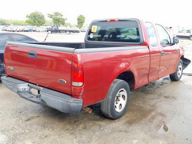 2FTRX17244CA99758 - 2004 FORD F-150 HERI RED photo 4