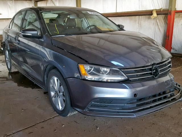 3VWLA7AJ4FM347148 - 2015 VOLKSWAGEN JETTA TDI GRAY photo 1