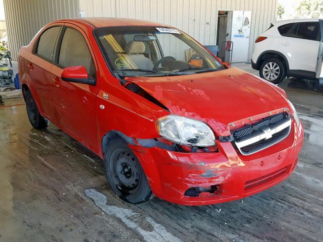 KL1TD56677B065525 - 2007 CHEVROLET AVEO BASE Qırmızı foto 1