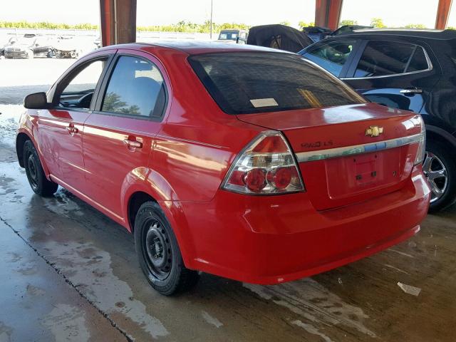 KL1TD56677B065525 - 2007 CHEVROLET AVEO BASE Qırmızı foto 3