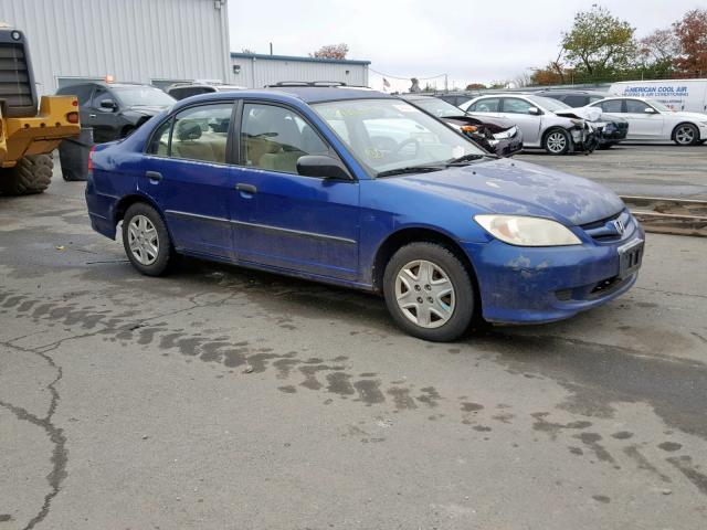 2HGES16304H605680 - 2004 HONDA CIVIC DX V BLUE photo 1