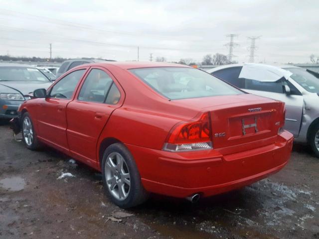 YV1RS592372606663 - 2007 VOLVO S60 2.5T RED photo 3