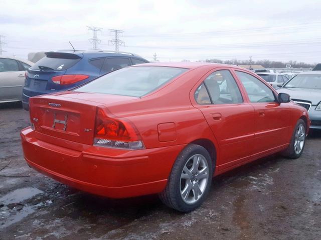 YV1RS592372606663 - 2007 VOLVO S60 2.5T RED photo 4