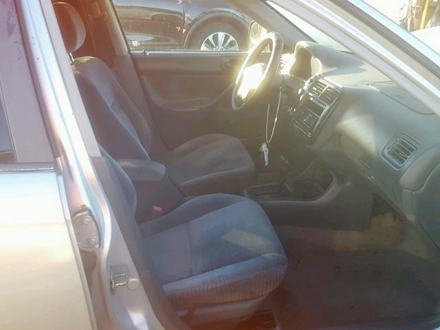 2HGEJ6619YH517358 - 2000 HONDA CIVIC BASE SILVER photo 5