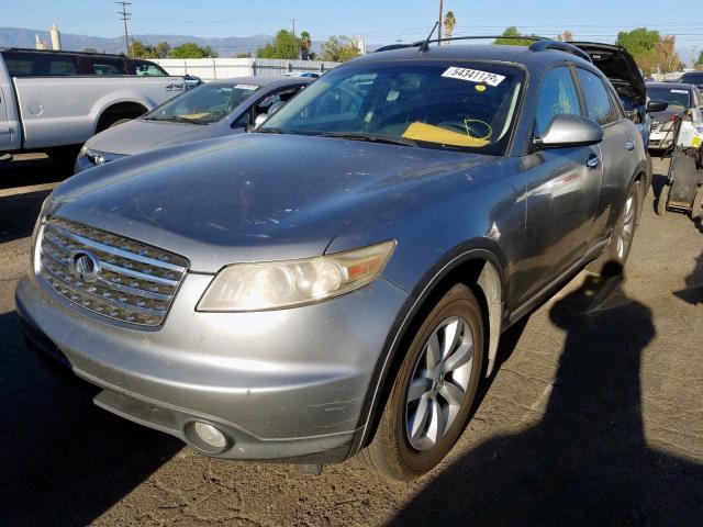 JNRAS08U24X101172 - 2004 INFINITI FX35 GRAY photo 2