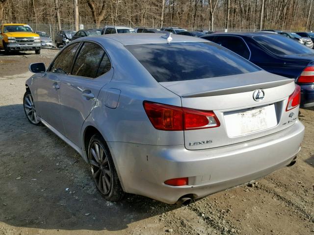 JTHCK262495031858 - 2009 LEXUS IS 250 SILVER photo 3