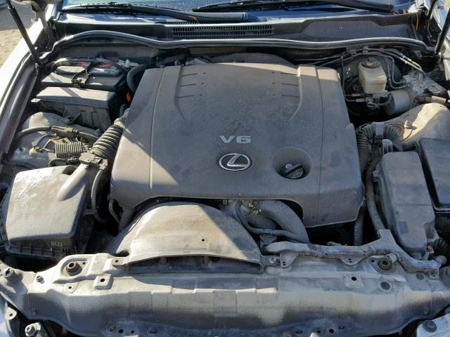 JTHCK262495031858 - 2009 LEXUS IS 250 SILVER photo 7