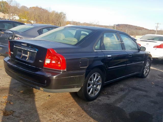 YV1TH59H741358749 - 2004 VOLVO S80 2.5T BLACK photo 4