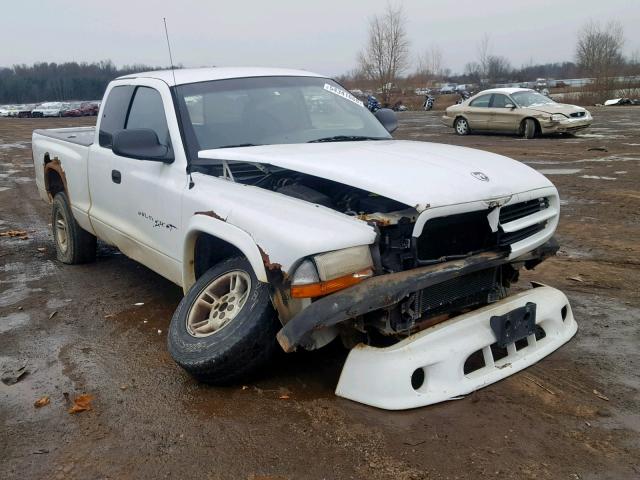 1B7GG22X6YS596702 - 2000 DODGE DAKOTA WHITE photo 1