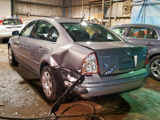 WVWTH63B33P432762 - 2003 VOLKSWAGEN PASSAT GLX 灰色 照片 3