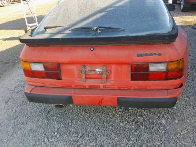 WP0AB094XHN475271 - 1987 PORSCHE 944 RED photo 6