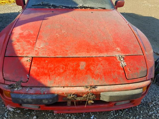 WP0AB094XHN475271 - 1987 PORSCHE 944 RED photo 7