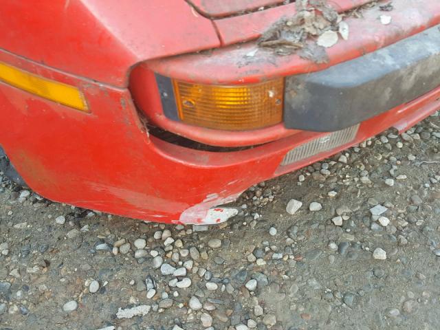 WP0AB094XHN475271 - 1987 PORSCHE 944 RED photo 9