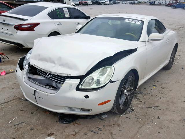 JTHFN48Y230048616 - 2003 LEXUS SC 430 WHITE photo 2