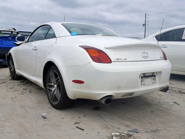 JTHFN48Y230048616 - 2003 LEXUS SC 430 WHITE photo 3