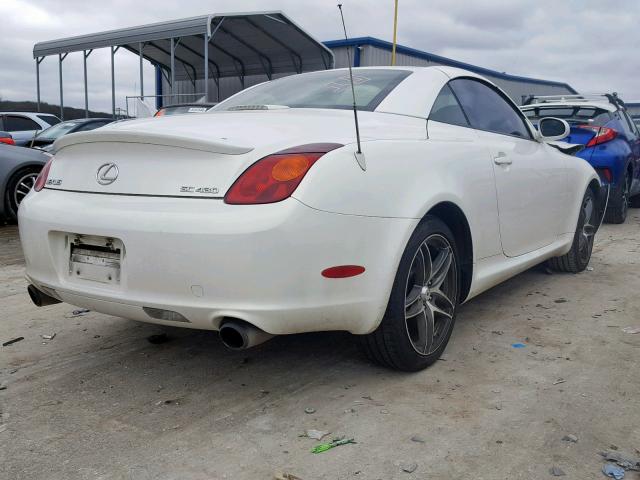 JTHFN48Y230048616 - 2003 LEXUS SC 430 WHITE photo 4