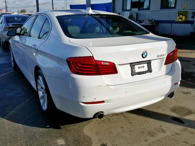 WBA5B1C53FD917851 - 2015 BMW 535 I WHITE photo 3