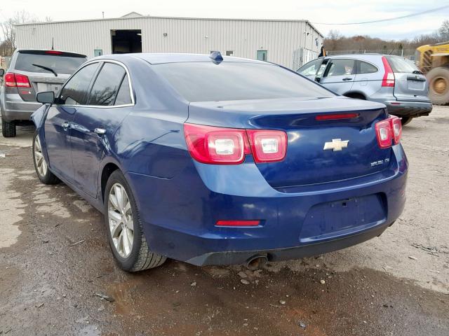 1G11H5SA7DU117677 - 2013 CHEVROLET MALIBU LTZ BLUE photo 3