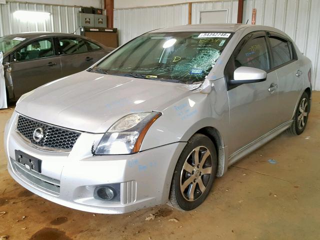 3N1AB6AP1CL778234 - 2012 NISSAN SENTRA 2.0 SILVER photo 2