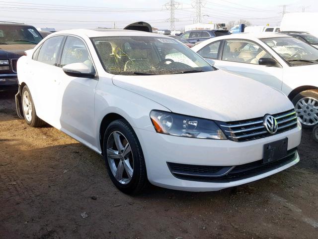 1VWBP7A3XCC011819 - 2012 VOLKSWAGEN PASSAT SE WHITE photo 1