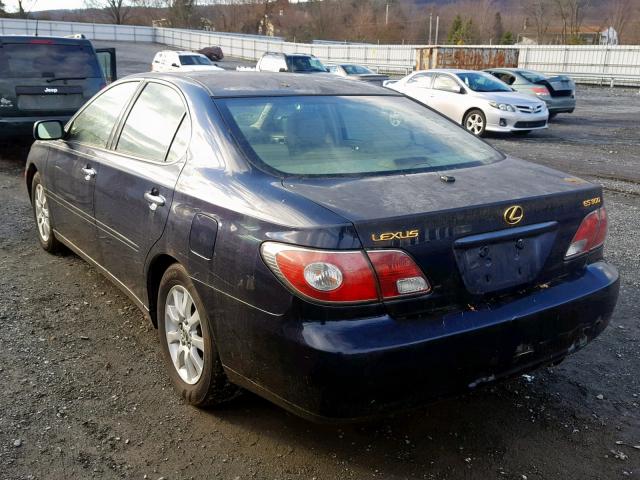 JTHBF30G830092063 - 2003 LEXUS ES 300 BLUE photo 3