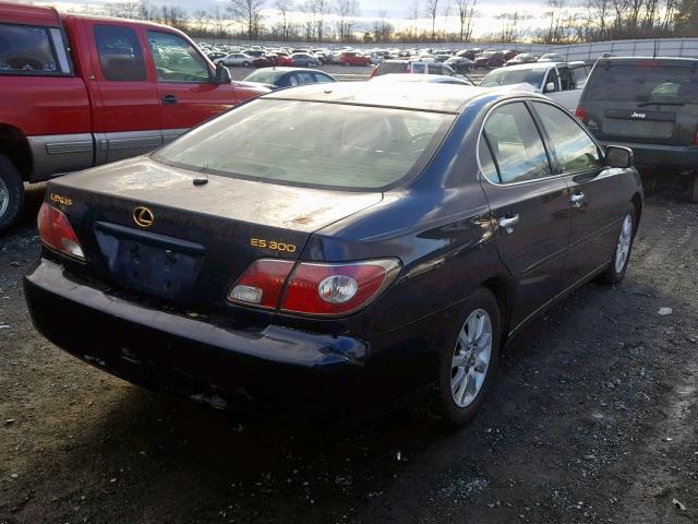 JTHBF30G830092063 - 2003 LEXUS ES 300 BLUE photo 4