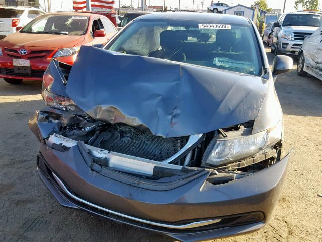 19XFB2F59DE004368 - 2013 HONDA CIVIC LX GRAY photo 9