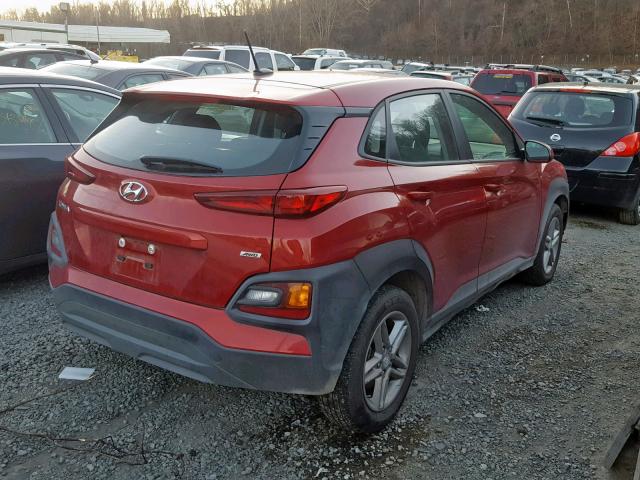 KM8K1CAA6JU078125 - 2018 HYUNDAI KONA SE RED photo 4