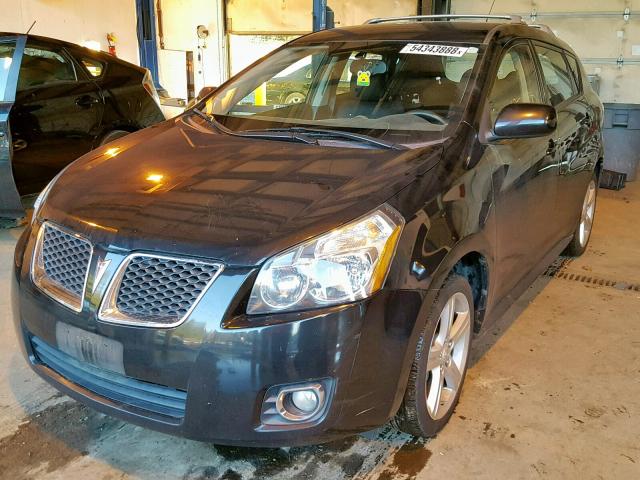 5Y2SM67089Z449828 - 2009 PONTIAC VIBE BLACK photo 2