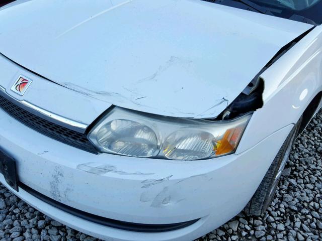 1G8AF52F63Z152098 - 2003 SATURN ION LEVEL WHITE photo 9