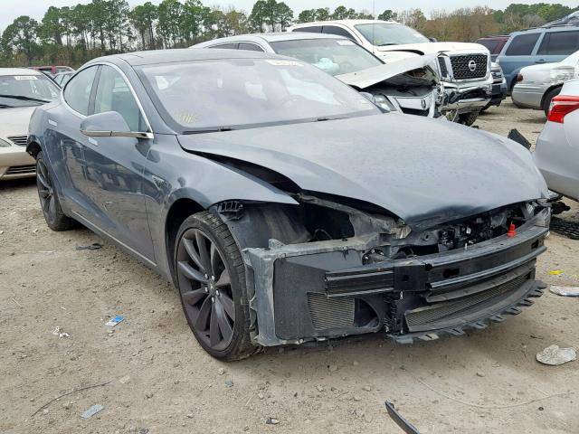 5YJSA1DP1DFP25598 - 2013 TESLA MODEL S GRAY photo 1