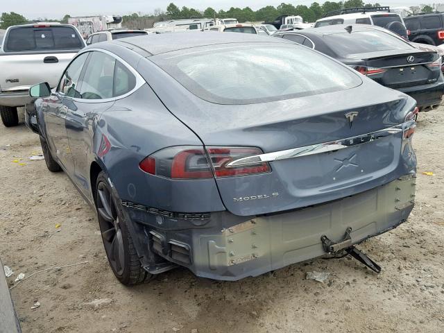 5YJSA1DP1DFP25598 - 2013 TESLA MODEL S GRAY photo 3