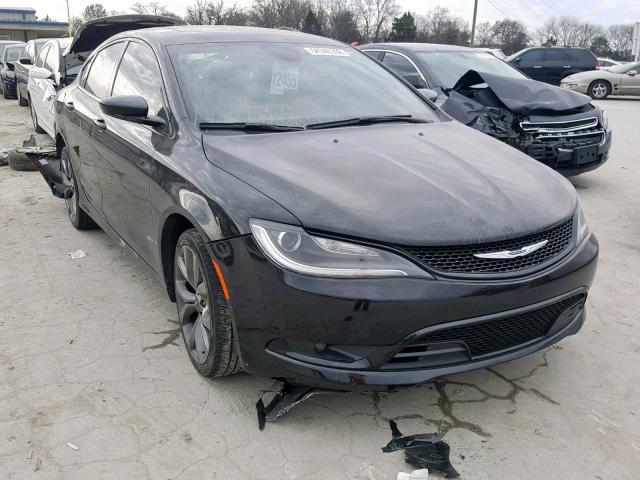 1C3CCCBG2FN651291 - 2015 CHRYSLER 200 S BLACK photo 1